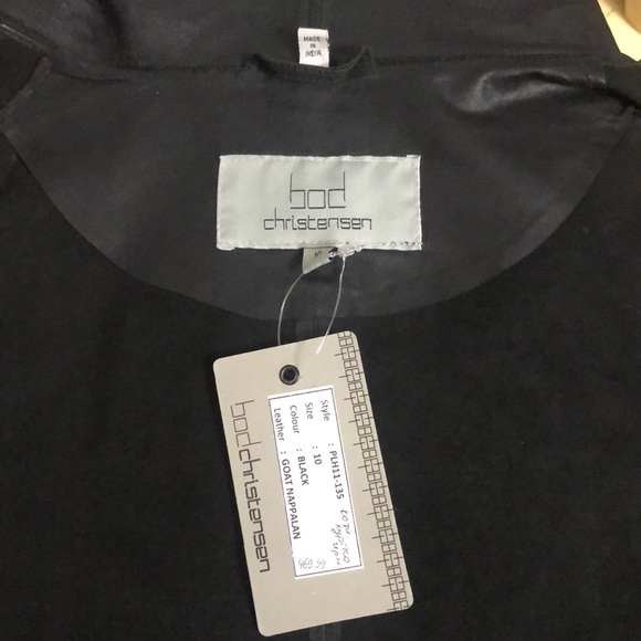 🌺BOD CHRISTENSEN LEATHER JACKET 10 - Picture 7 of 8